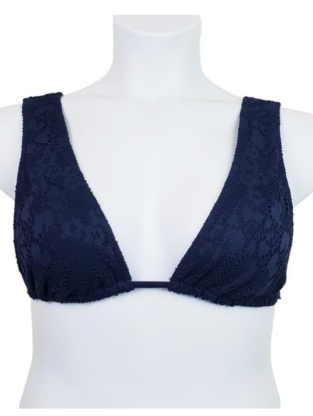Aerie Lace Bikini Top + Xhilaration Striped Bottoms | M/L